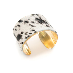 The Black and White Cow Speckled Cuff