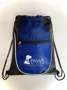PAWS for Service Cinch Sack Backpack