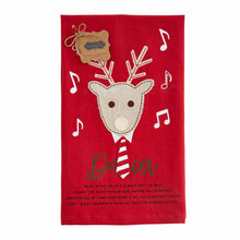 Load image into Gallery viewer, Mud Pie Reindeer Tea Towels
