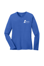 Load image into Gallery viewer, Ladies Long Sleeve Cotton Tee w/ Logo
